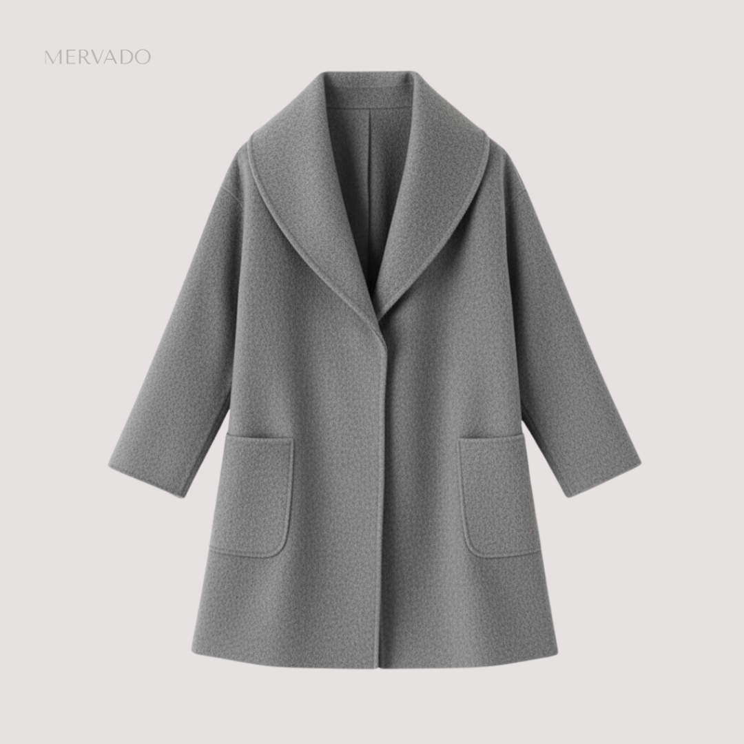 Trendy dames winterjas – Pluche polyester warmte met verfijnd design