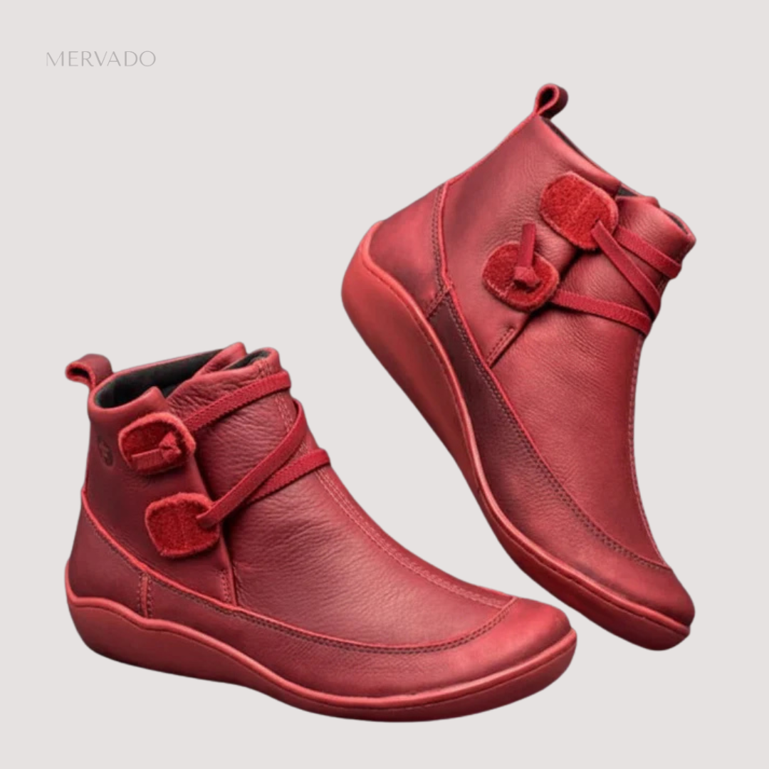 Trendy leren dameslaarzen – waterbestendig comfort met tijdloze elegantie