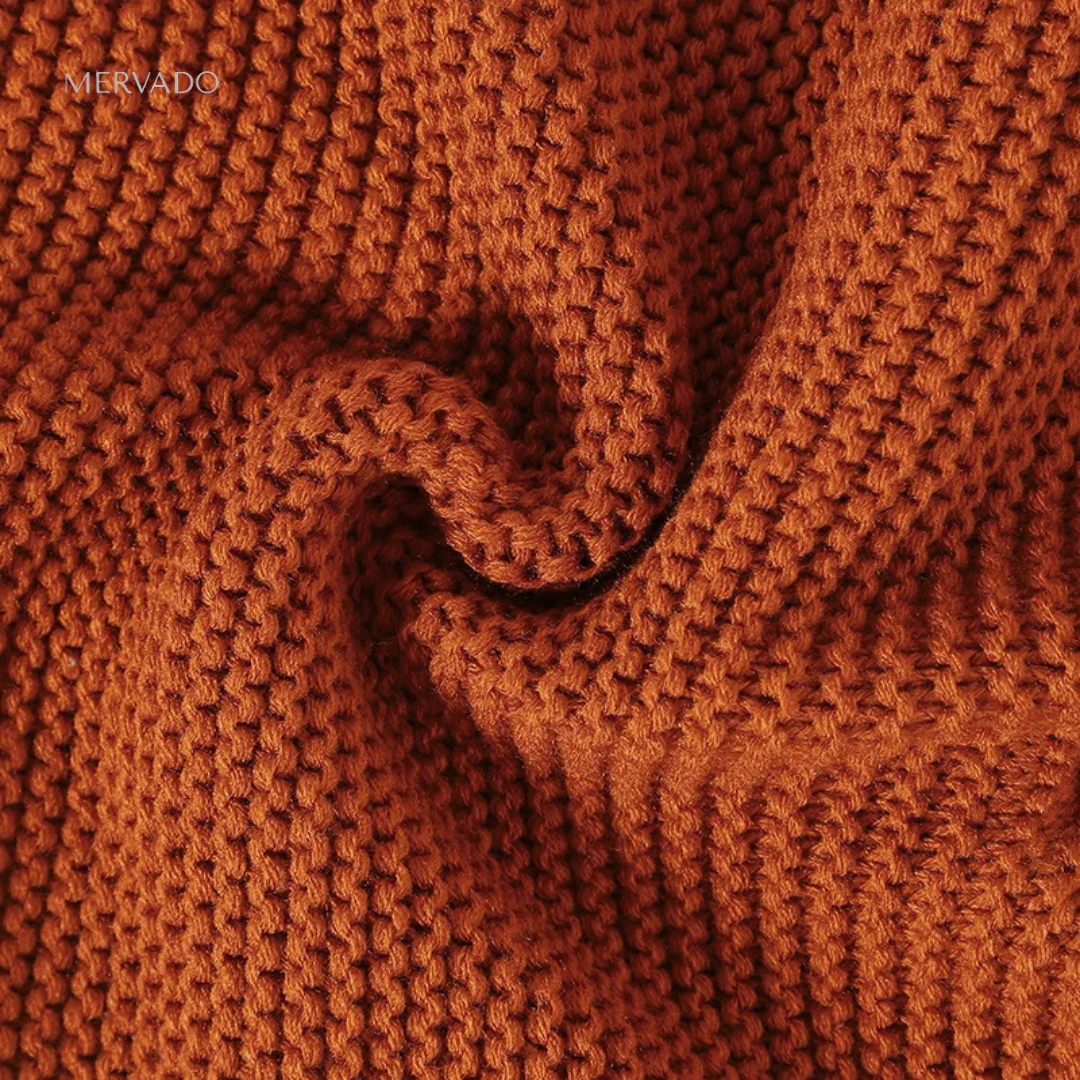 Gezellig gebreide baby romperset - zachte effen jumpsuit met bijpassende muts