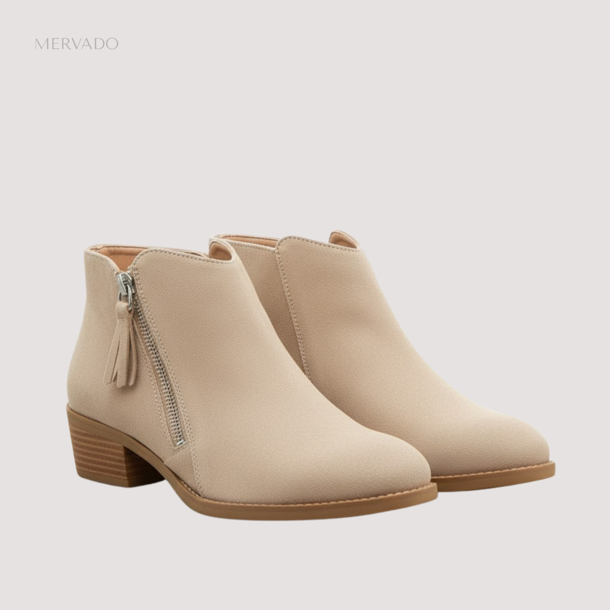 Enkellaarsjes voor dames – Chique korte laarzen met rits voor elke dag