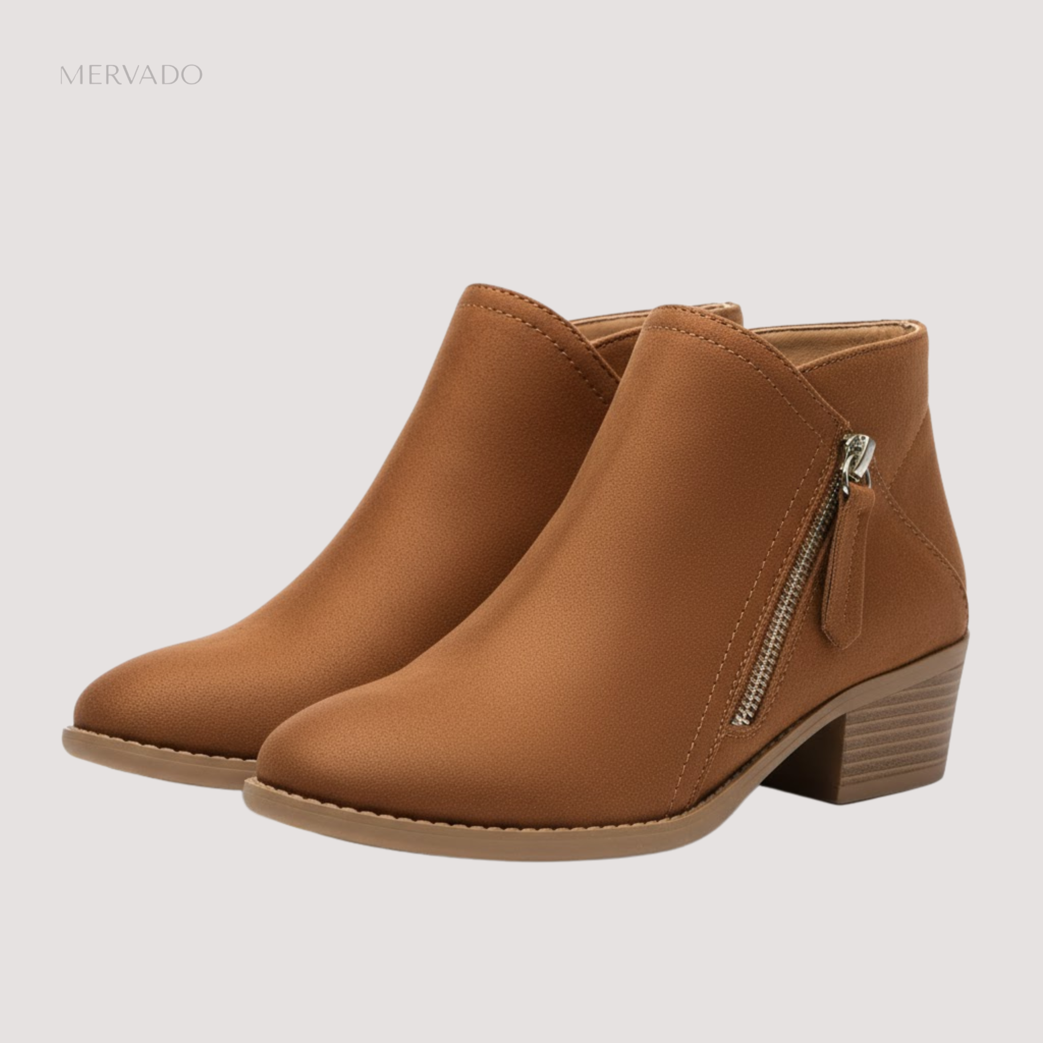 Enkellaarsjes voor dames – Chique korte laarzen met rits voor elke dag