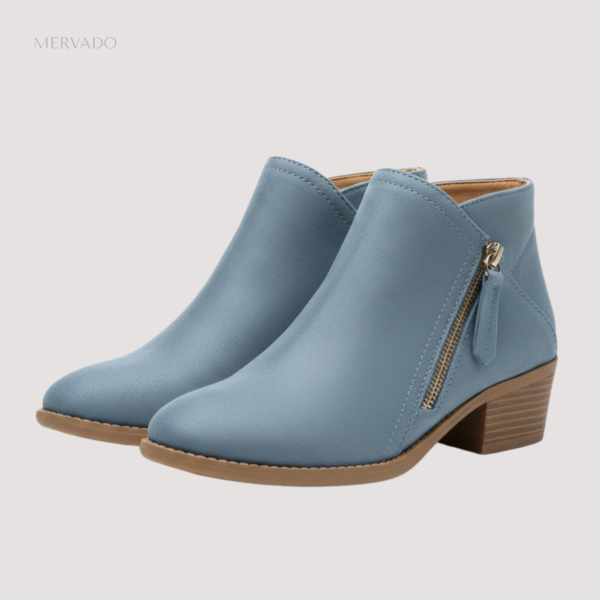 Enkellaarsjes voor dames – Chique korte laarzen met rits voor elke dag